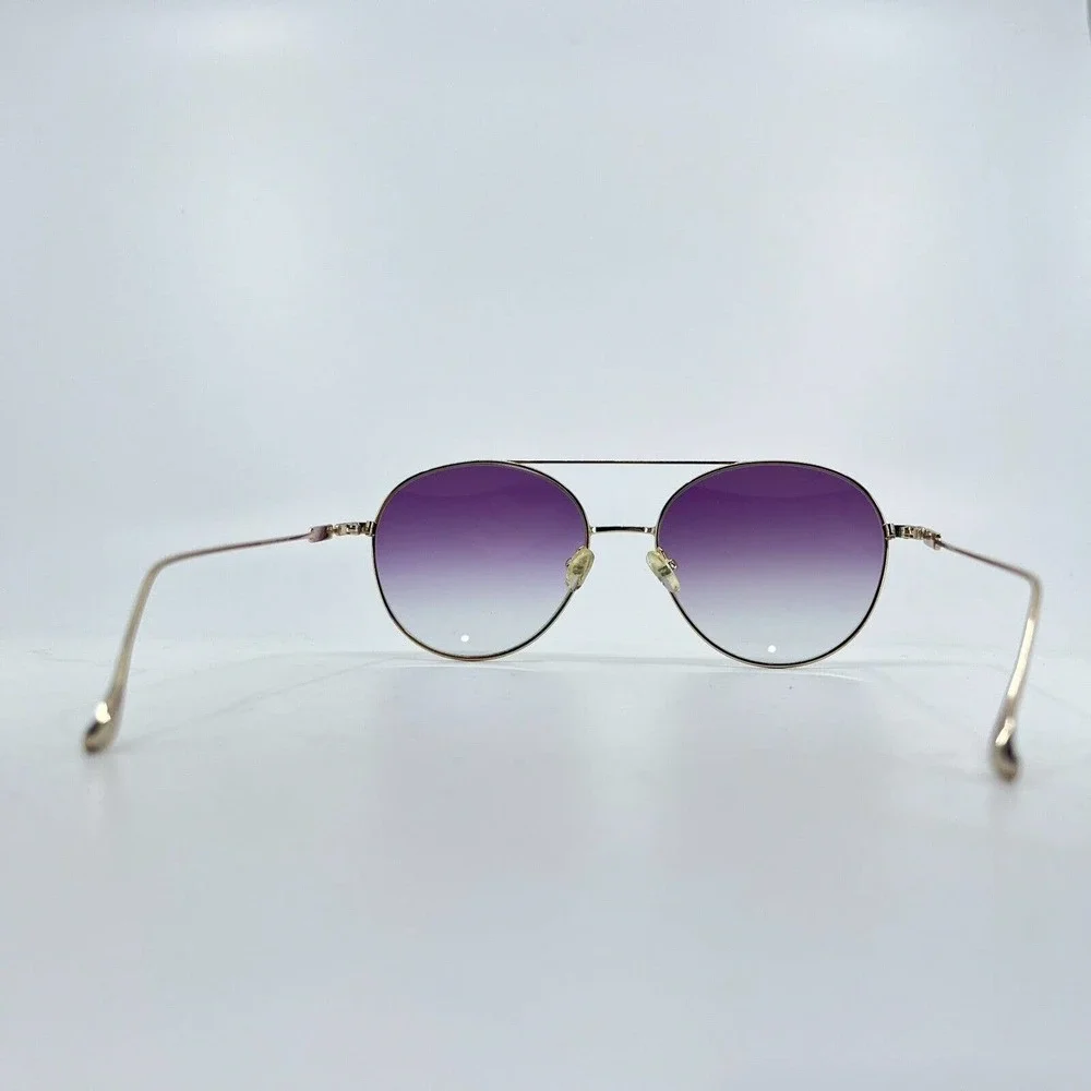 Gianfranco Ferre Sunglasses GFF 1140 Gold Purple Lens Womens 55-17-140‎ H7166
